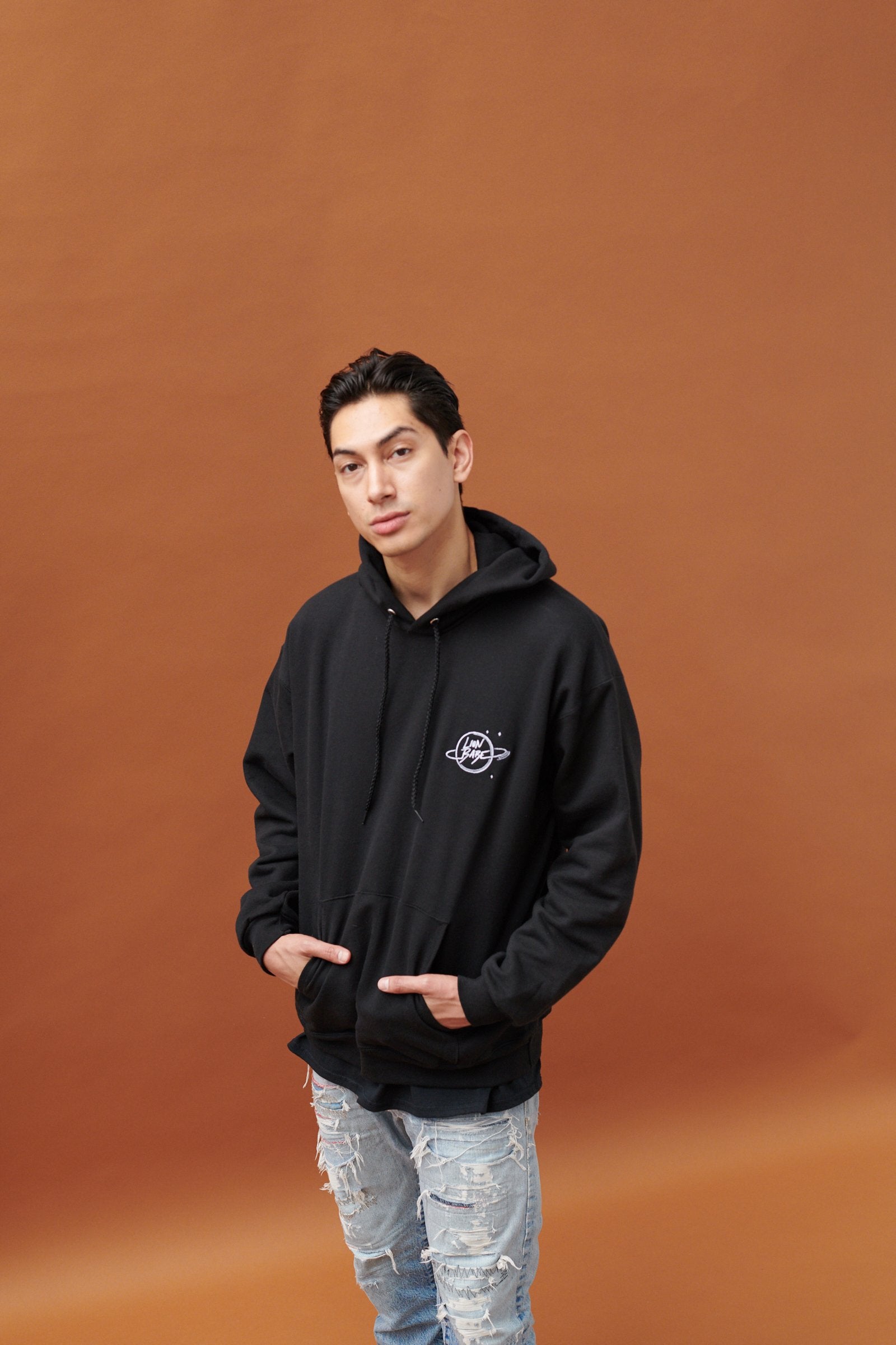 LION BABE EMBROIDERED LOGO HOODIE