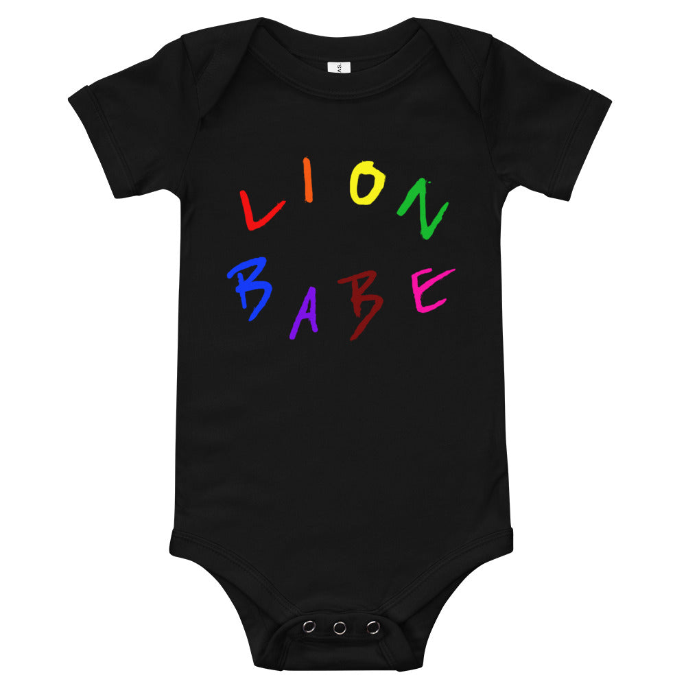 LION BABE "Rainbow" Logo - Kids Onesie